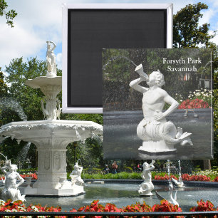 Savannah Georgia Forsyth Park Fountain Triton Magnet