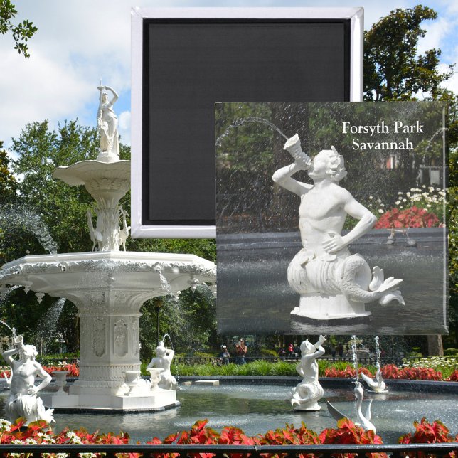 Savannah Georgia Forsyth Park Fountain Triton Magnet (Creator Uploaded)