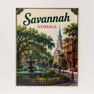 🌿 Savannah Georgia Historic Vacation Memory 🌿 Jigsaw Puzzle