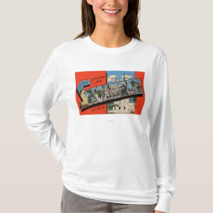 Savannah, Georgia - Large Letter Scenes 2 T-Shirt