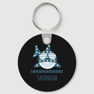 Savannah Georgia Nautical Coastal Fishing Boating Key Ring