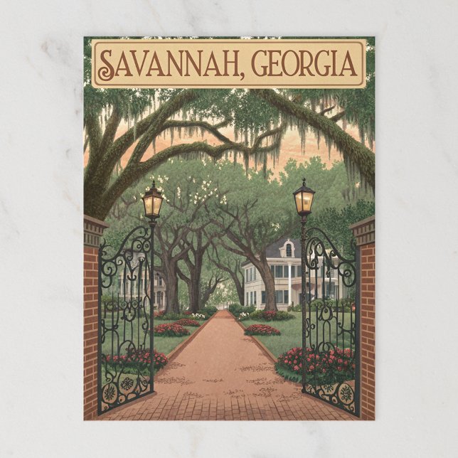 Savannah, Georgia Postcard (Creator Uploaded)
