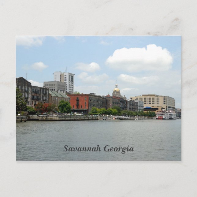 Savannah Georgia Postcard (Front)