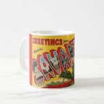 Savannah Georgia Postcard Greeting Mug<br><div class="desc">A fun,  colourful retro,  vintage postcard for Savannah. Georgia repurposed on a mug.</div>