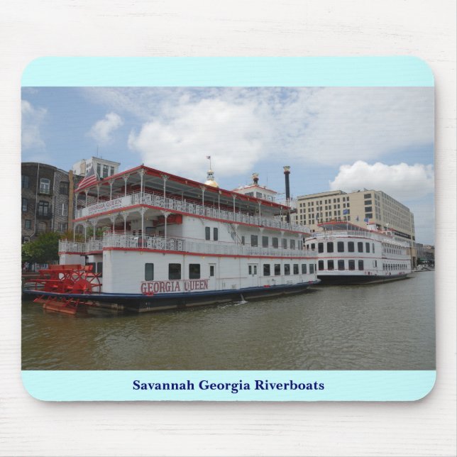 Savannah Georgia Riverboats Mouse Pad (Front)