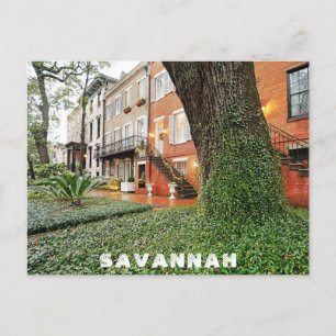 Savannah Georgia Southern Architecture Travel Postcard