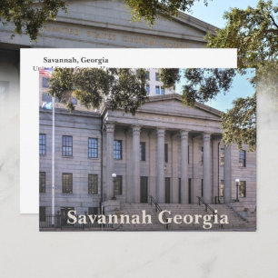 Savannah Georgia US Custom House Photographic Postcard