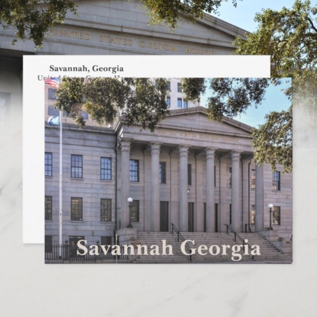 Savannah Georgia US Custom House Photographic Postcard (Creator Uploaded)