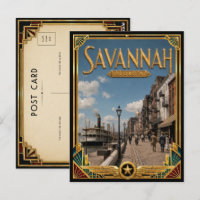 Savannah Georgia Vintage Art Deco Golden Age