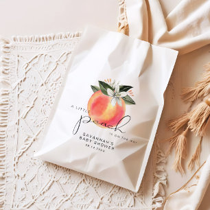 SAVANNAH Little Peach Baby Shower Favour Bag