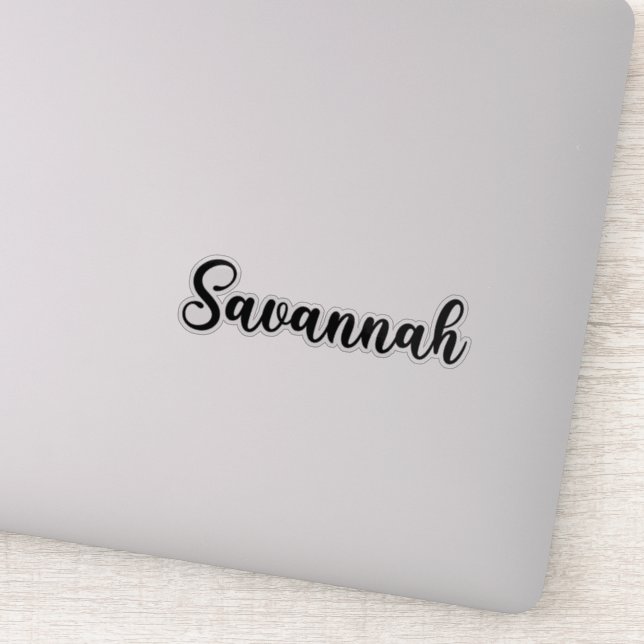 Savannah Name - Handwritten Calligraphy (Detail)