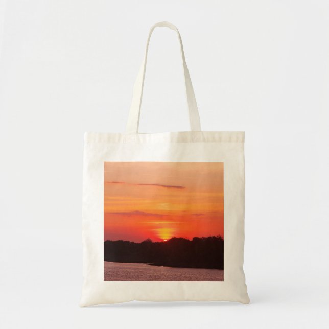Savannah River sunset tote bag (Front)