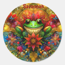 SAVANNAH ~ SHINY Christmas FROG ~ 
