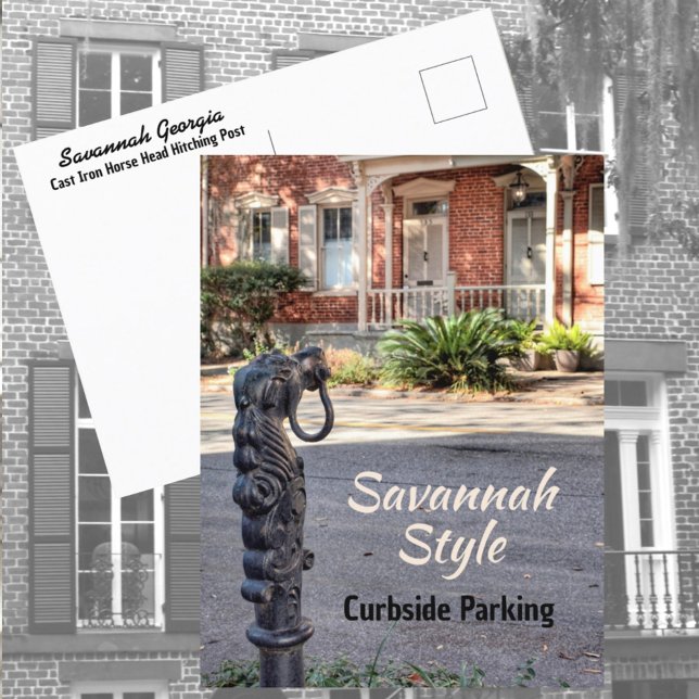 Savannah Southern Humour Street Photography Fun Postcard (Creator Uploaded)