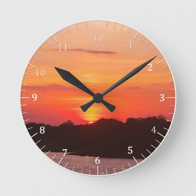 Savannah Sunset Clock (Front)