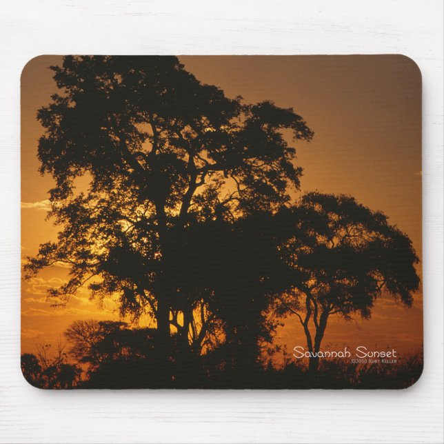 Savannah Sunset Mouse Pad (Front)
