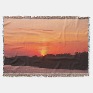 Savannah sunset throw blanket