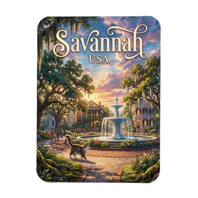Savannah USA Magnet (Vertical)
