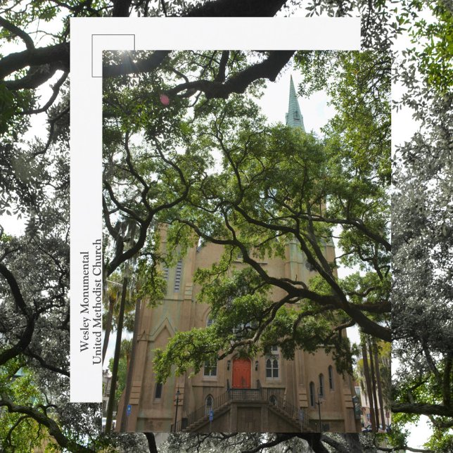 Savannah Wesley Monumental United Methodist Church Postcard (Creator Uploaded)