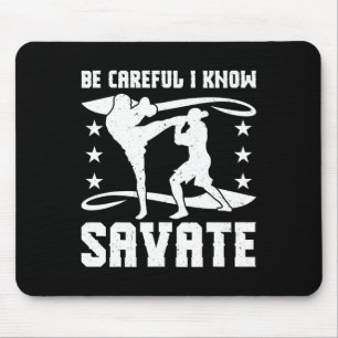 Savate Boxing French Mixed Martial Arts Kickboxing Mouse Pad