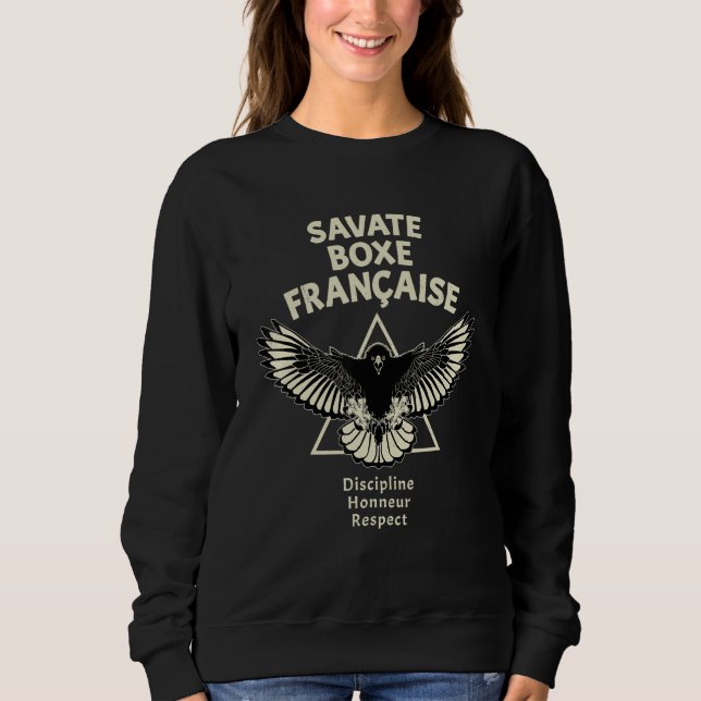 Savate French Kickboxing Eagle Sweatshirt (Front)