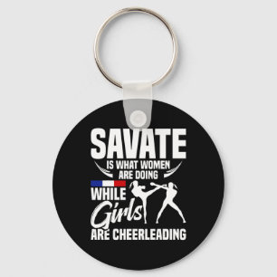 Savate Martial Arts School Training Boxing Savate Key Ring