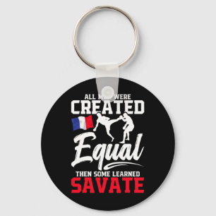 Savate Martial Arts Training French Kickboxing Sav Key Ring