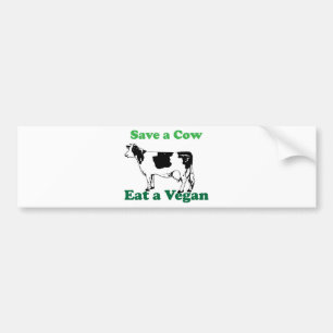 Save a Cow Bumper Sticker