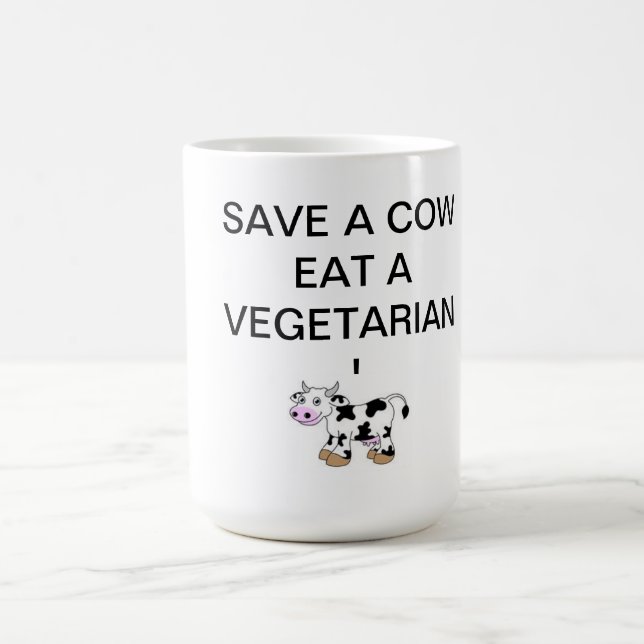 SAVE A COW EAT A VEGETARIAN MUG theholycowproject (Center)