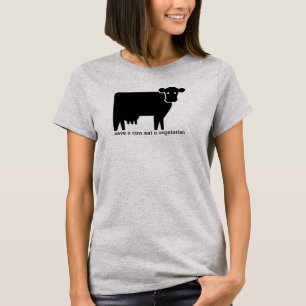 save a cow, eat a vegetarian T-Shirt