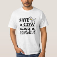Save a Cow light colour shirts