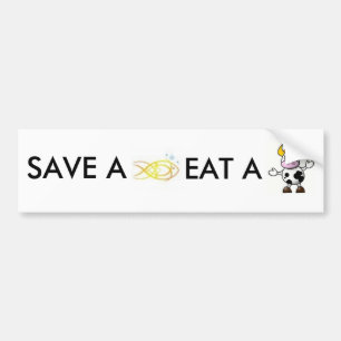 save a fish... bumper sticker