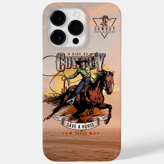Save A Horse; Ride A Cowboy |  Case-Mate iPhone Case (Back)