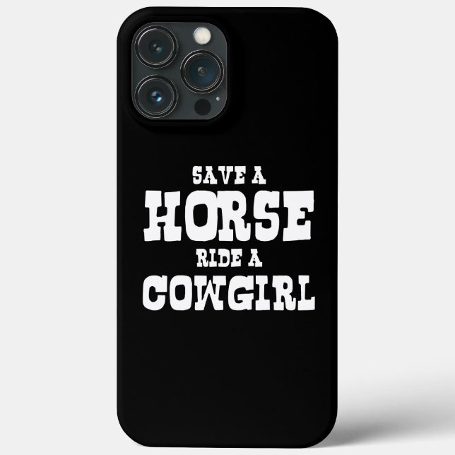 SAVE A HORSE RIDE A COWGIRL Case-Mate iPhone CASE (Back)