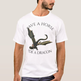 Save a Horse Ride a Dragon Woman Rider T-Shirt