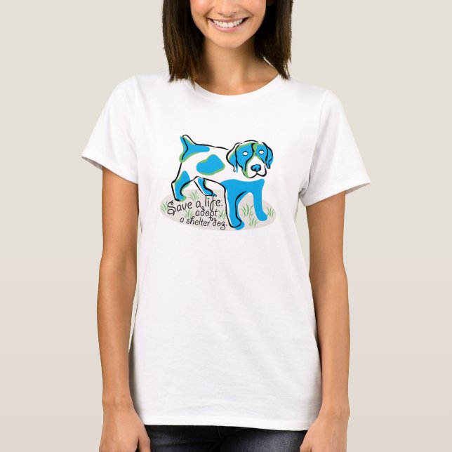 save a life-adopt T-Shirt (Front)