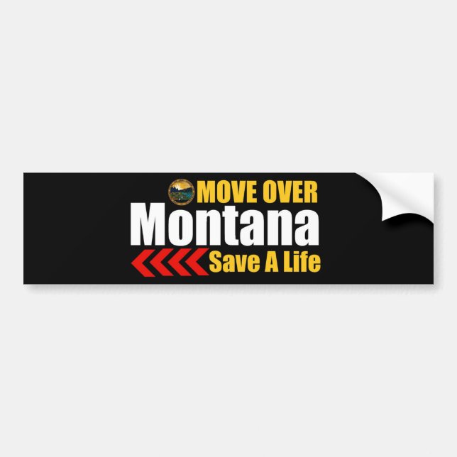 Save A Life Move Over Bumper Sticker (Front)