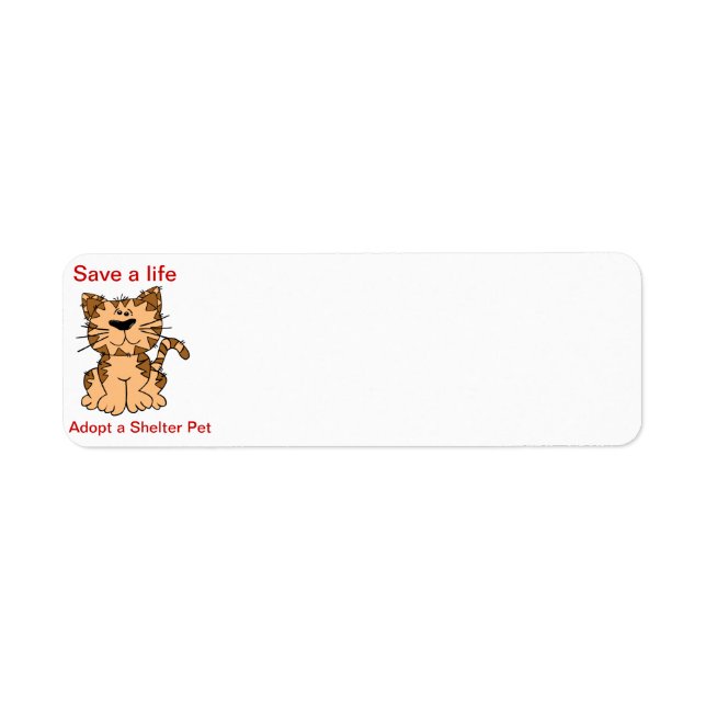 save a life return address label (Front)
