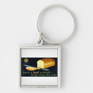 Save a Loaf a Week ~ help Win the War Key Ring