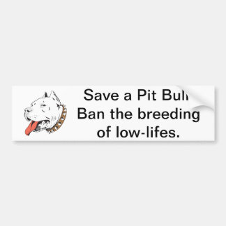 Save a Pit Bull Bumper Sticker