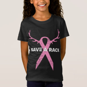 Save A Rack Breast Cancer Awareness Pink Ribbon De T-Shirt