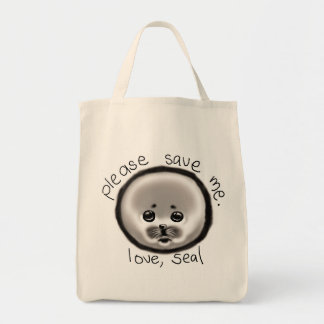 save a seal tote bag