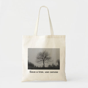 Save a tree tote bag