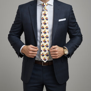 Save A Turkey Eat Pizza Funny Happy Thanksgiving Tie