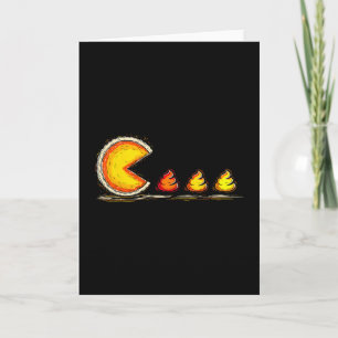 Save A Turkey Eat Pizza Funny Thanksgiving Costume Card