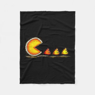 Save A Turkey Eat Pizza Funny Thanksgiving Costume Fleece Blanket