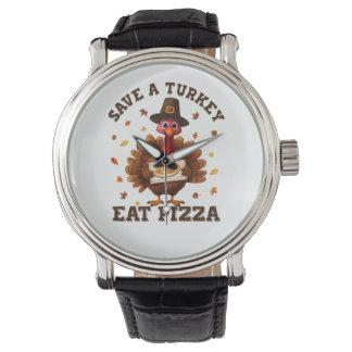 Save a Turkey Eat Pizza – Funny Thanksgiving Pizza Watch