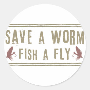 Save a Worm Classic Round Sticker
