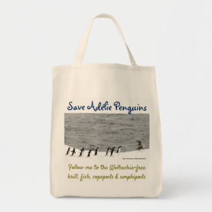 Save Adélie Penguins by RoseWrites Tote Bag