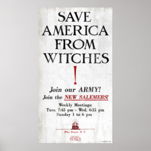 Save America From Witches Poster
